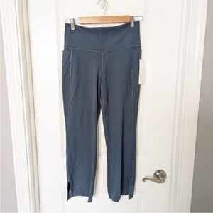 Athleta Slate Gray Straight Crop Leggings